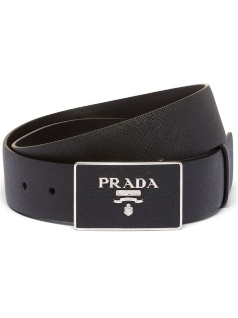 leather belt with flat buckle prada|prada belt size chart.